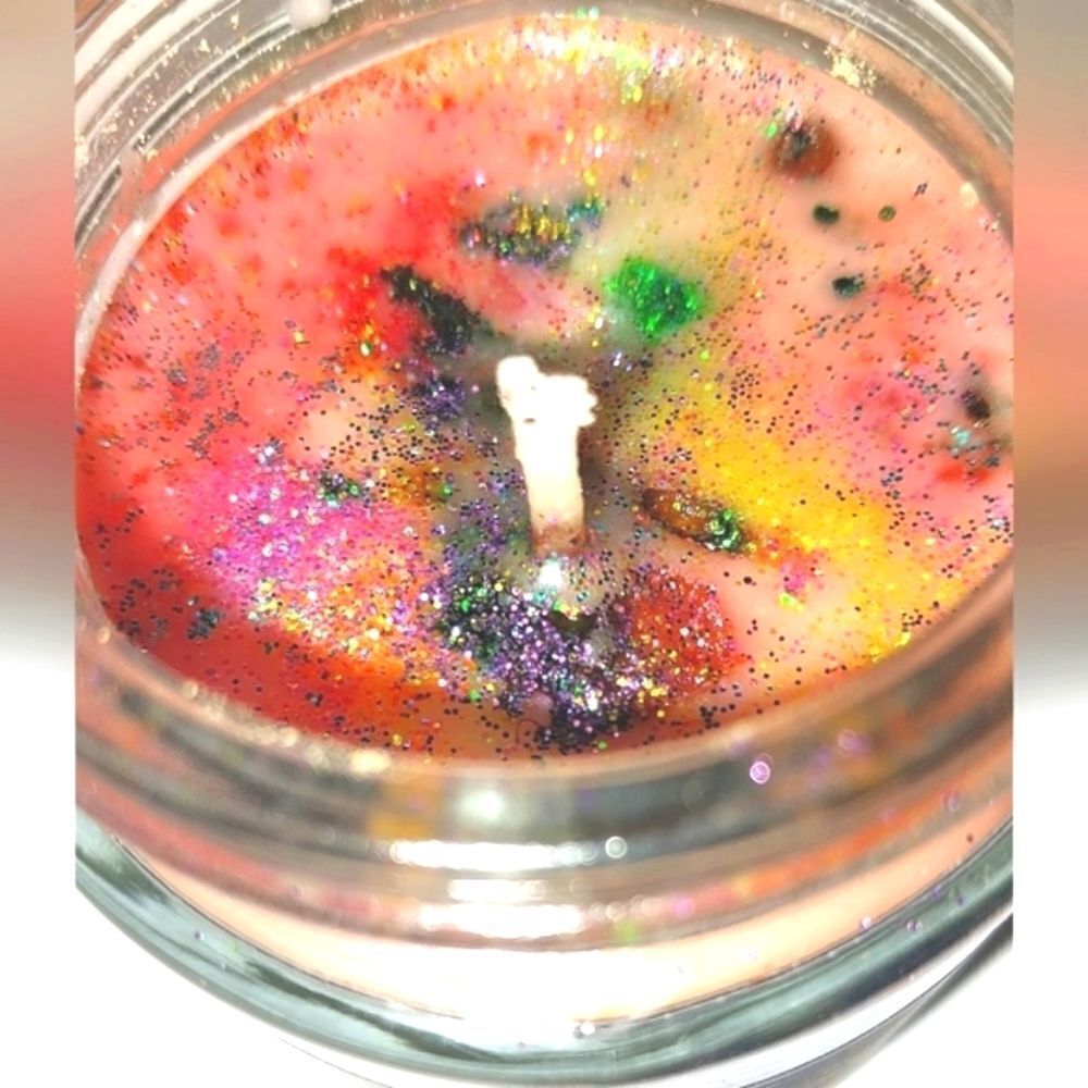 Hand crafted Birthday coffetti cake dessert limited edition candle 4oz